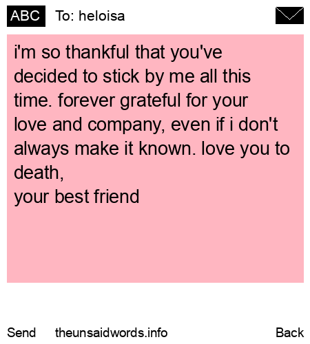 unsent message to heloisa