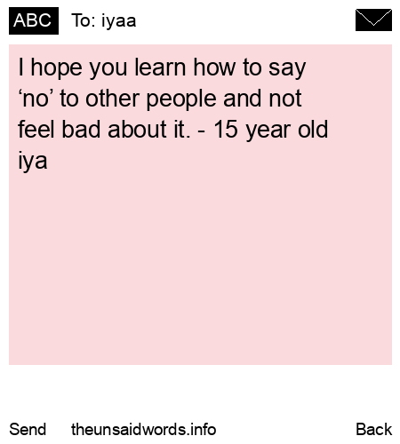unsent message to iyaa