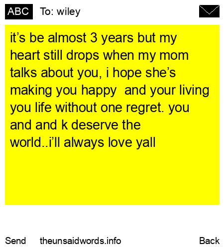 unsent message to wiley