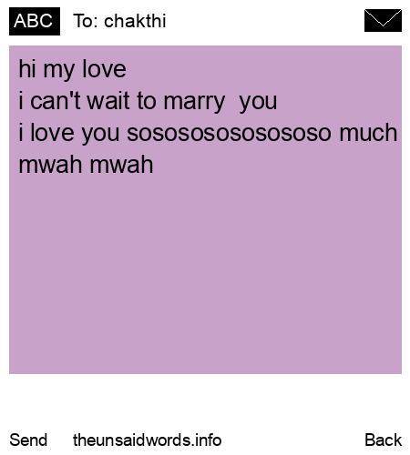 unsent message to chakthi