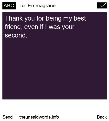 unsent message to Emmagrace