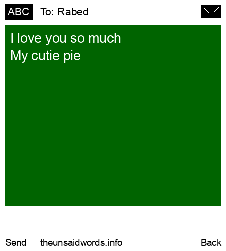 unsent message to Rabed