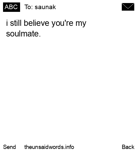 unsent message to saunak