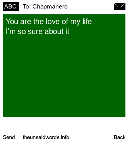 unsent message to Chapmanero