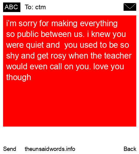unsent message to ctm