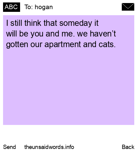 unsent message to hogan
