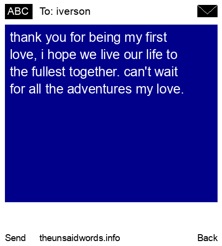 unsent message to iverson