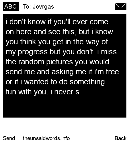 unsent message to Jcvrgas
