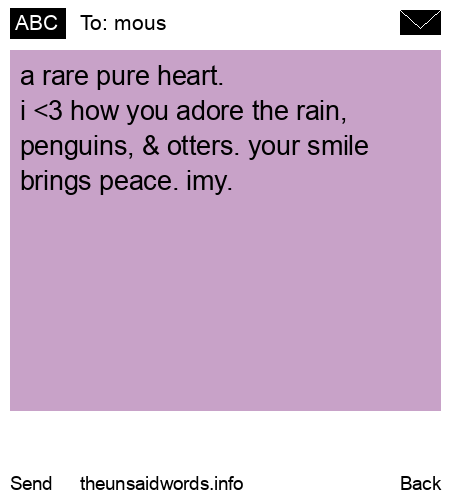 unsent message to mous