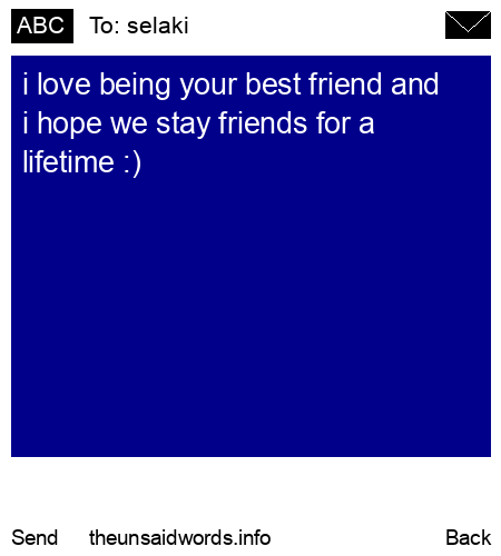 unsent message to selaki