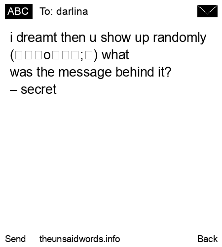 unsent message to darlina