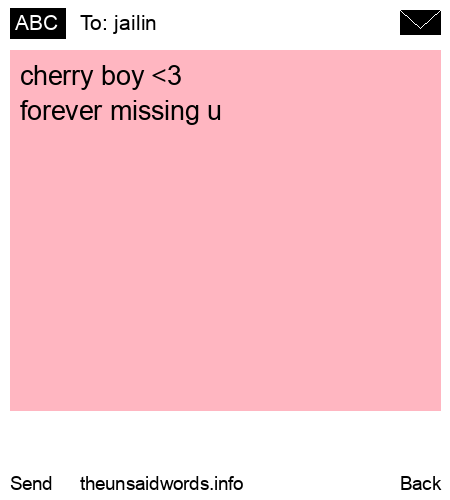 unsent message to jailin 