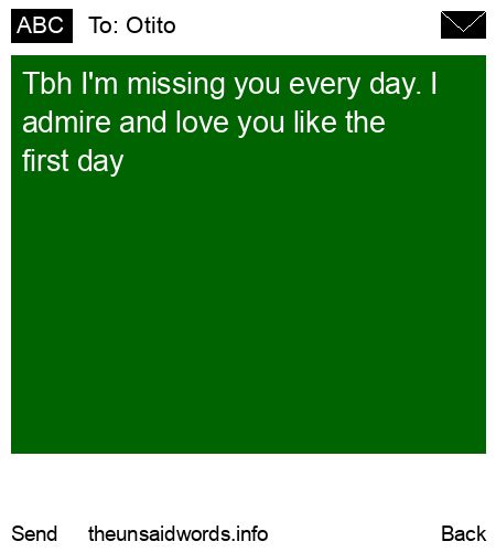unsent message to Otito