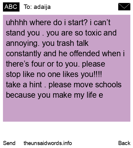 unsent message to adaija