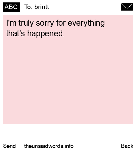 unsent message to brintt
