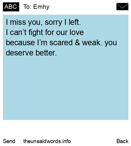 unsent message to Emhy