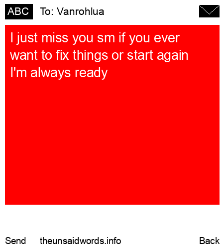 unsent message to Vanrohlua