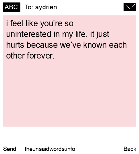 unsent message to aydrien