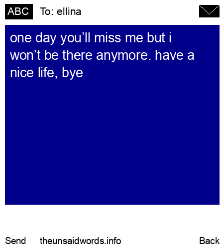 unsent message to ellina