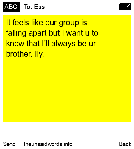 unsent message to Ess