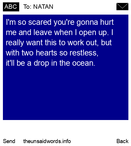 unsent message to NATAN