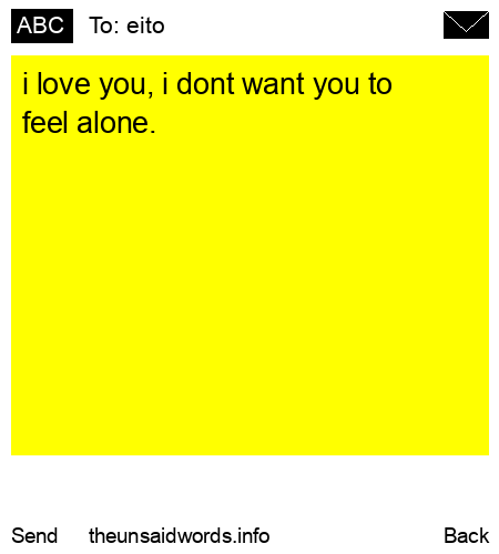 unsent message to eito