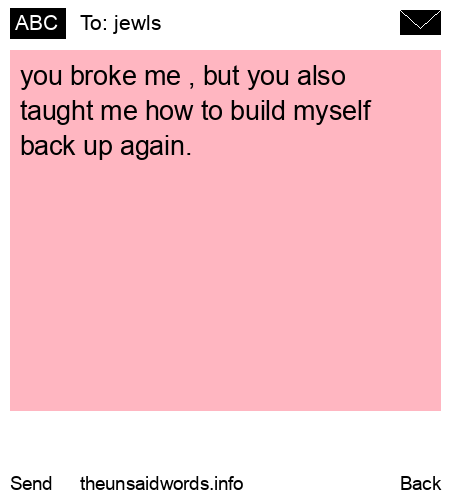 unsent message to jewls