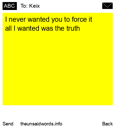 unsent message to Keix