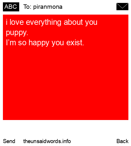 unsent message to piranmona