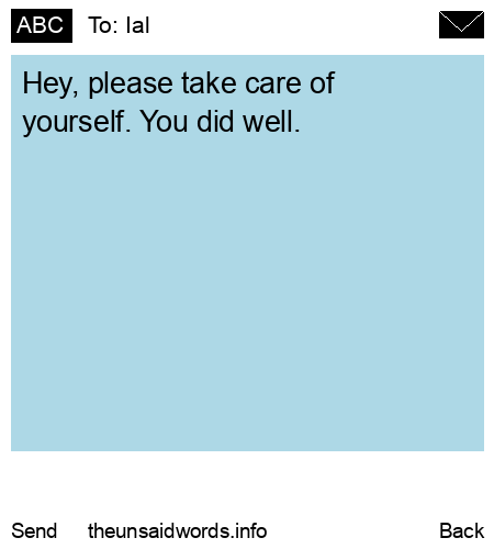 unsent message to Ial