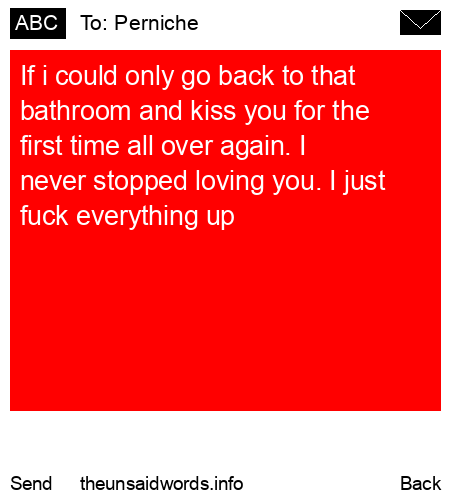 unsent message to Perniche