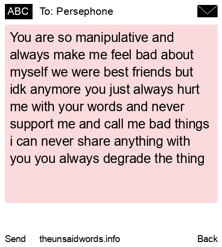 unsent message to Persephone