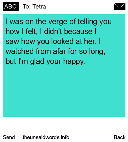 unsent message to Tetra