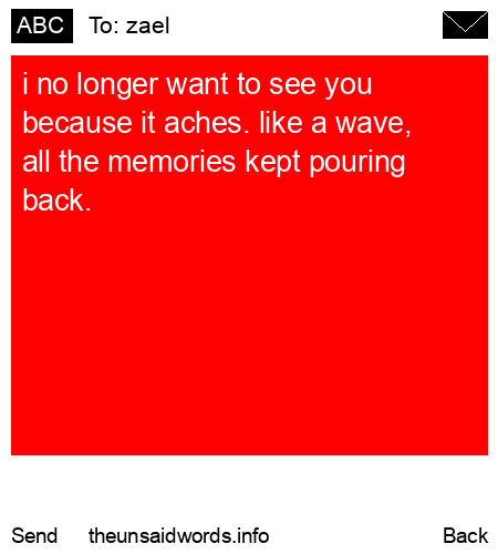 unsent message to zael