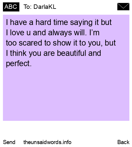 unsent message to DarlaKL