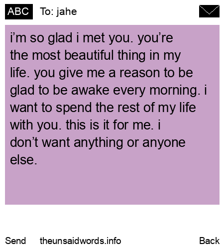 unsent message to jahe