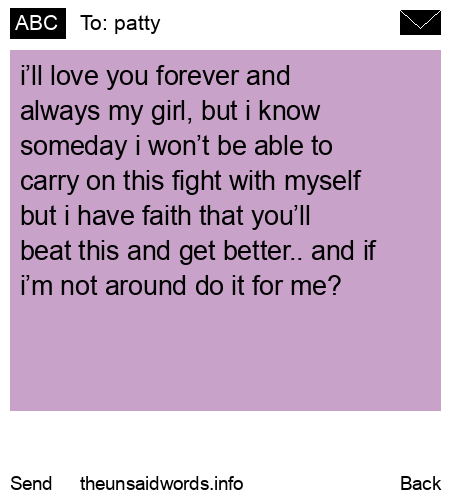 unsent message to patty
