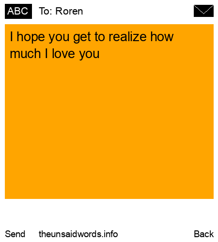unsent message to Roren