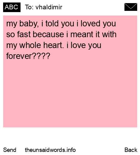 unsent message to vhaldimir