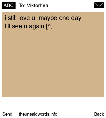 unsent message to Viktorhea 