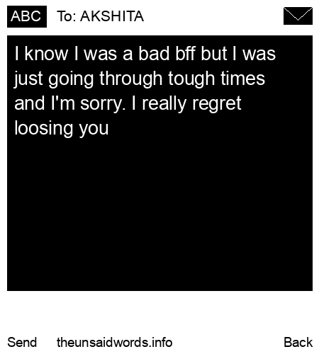 unsent message to AKSHITA