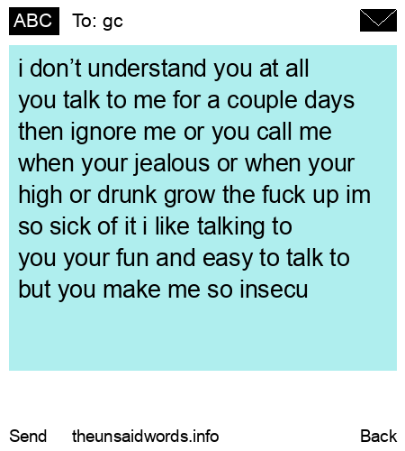unsent message to gc