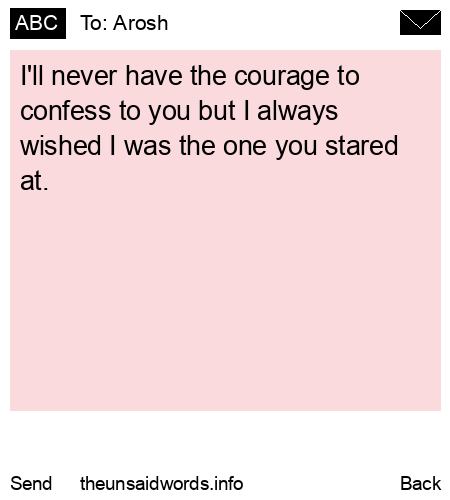 unsent message to Arosh
