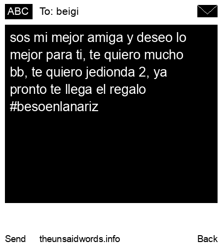 unsent message to beigi