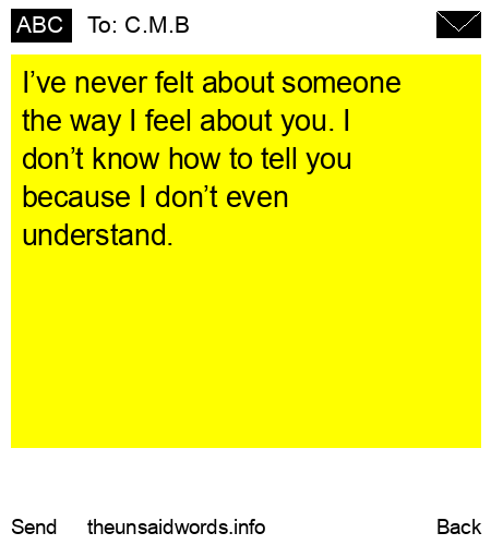 unsent message to C.M.B