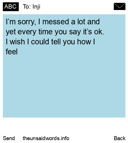 unsent message to Inji