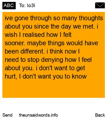 unsent message to lo3l
