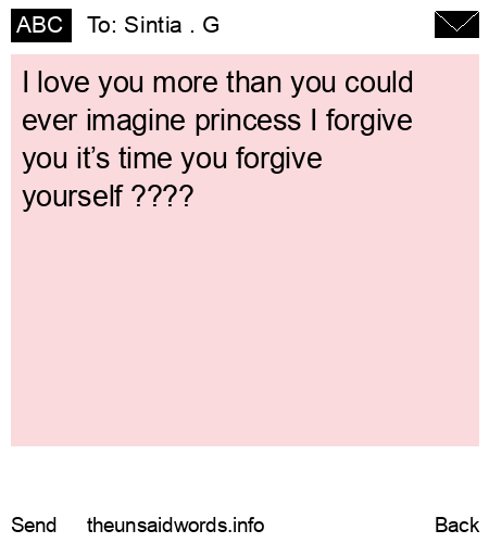 unsent message to Sintia . G 