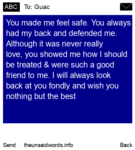 unsent message to Guac