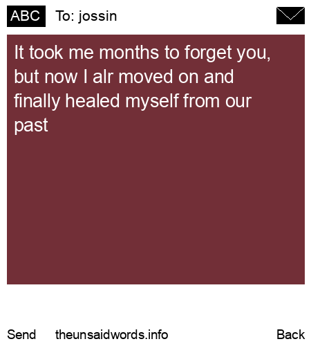 unsent message to jossin